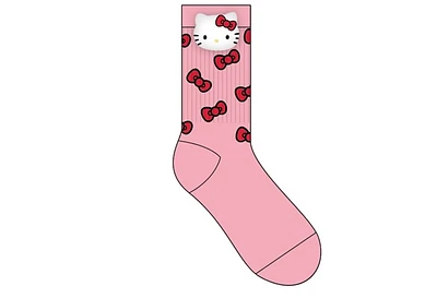 Hello Kitty Pink Bow Socks w/ Pom Head 