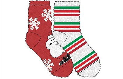 Chaussettes douillettes Snoopy Holiday, paquet de 2 