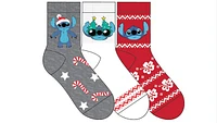 Stitch Holiday Party Socks, 3 pack 