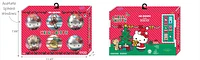 Hello Kitty : chaussettes ornementales des Fêtes, paquet de 6 