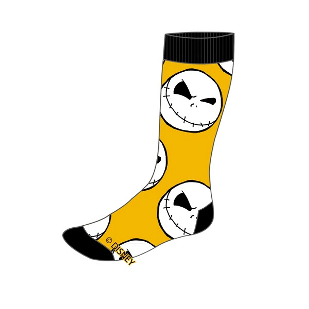 Nightmare Before Christmas Yellow Socks 