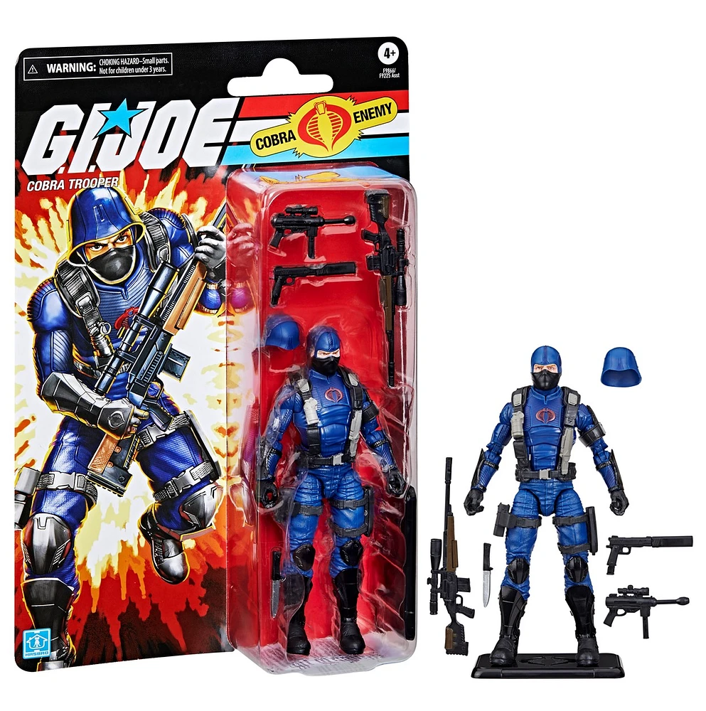 G.I. Joe Classified Series Retro Cardback, Cobra Trooper Action Figure 