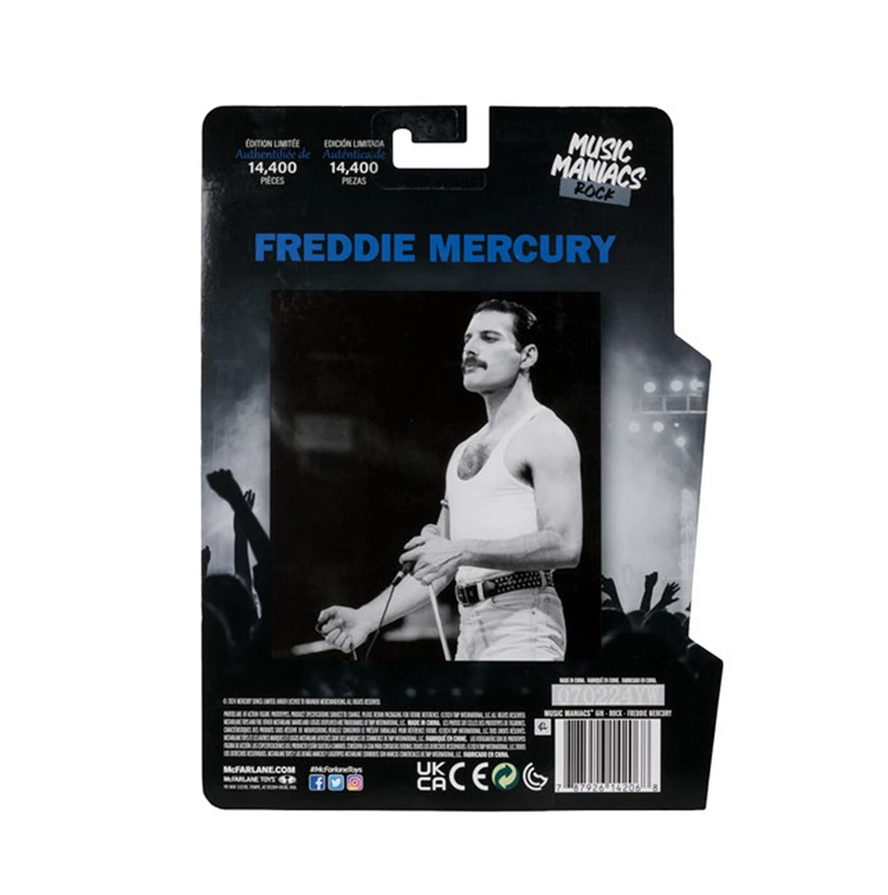 Music Maniacs Rock Freddie Mercury 6-in Action Figure 