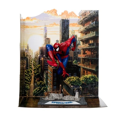 Marvel Spider-Man 1:10th Scale Posed Figure with Scene (Spider-Man #6)  