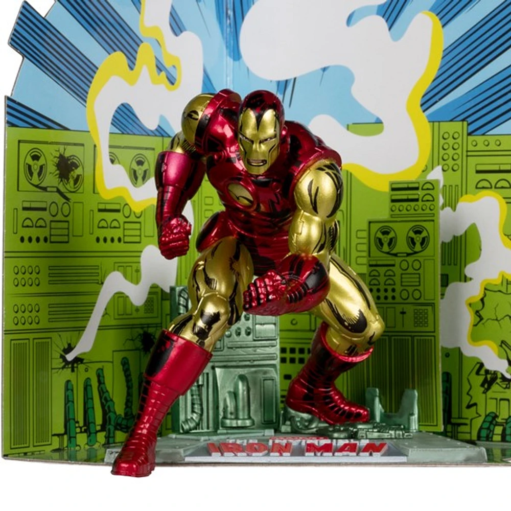 Marvel Iron Man 1:10th Scale Posed Figure with Scene (The Invincible Iron Man #126) 