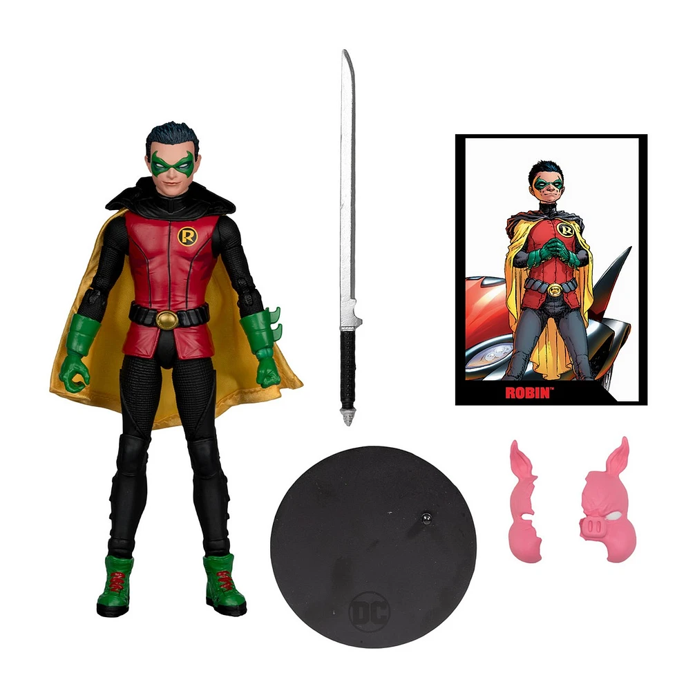 Robin w/Comic (DC Page Punchers: Batman Reborn) 7" Figure 