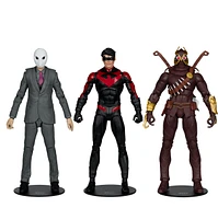 DC Multiverse Nightwing vs Talon & Owl 7in Figure 3 Pack Gold Label 