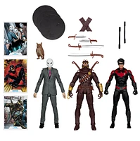 DC Multiverse Nightwing vs Talon & Owl 7in Figure 3 Pack Gold Label 