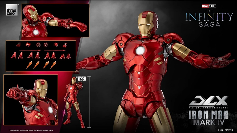 Marvel Infinity Saga Dlx Iron Man Mark IV Action Figure 