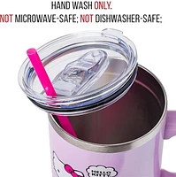 Hello Kitty : Gobelet en acier inoxydable à rayures arc-en-ciel 