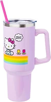 Hello Kitty: Rainbow Stripes Stainless Steel Tumbler 