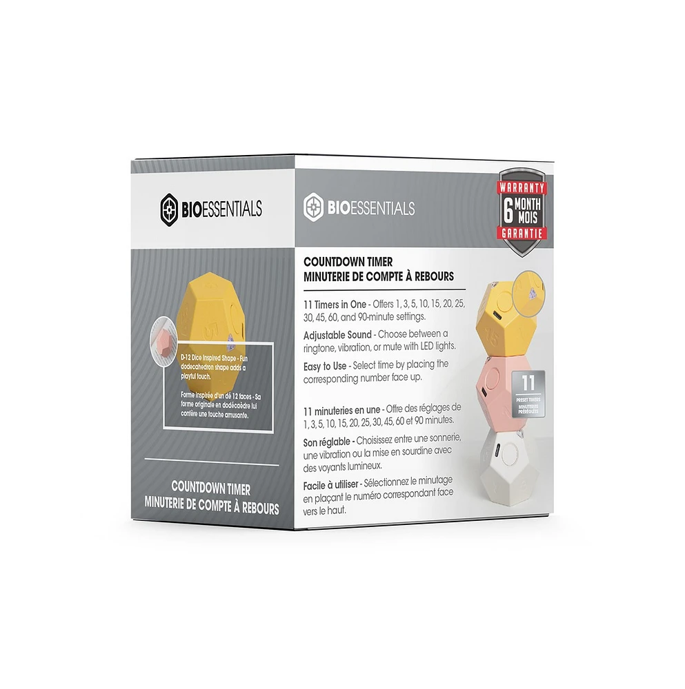 Biogenik Countdown Dodecahedron Timer (D-12) – Une variation choisie au hasard