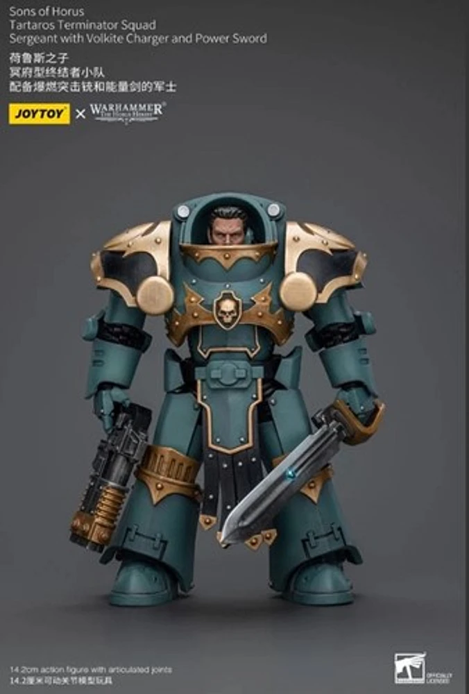 Warhammer The Horus Heresy Action Figure 1/18 Tartaros Terminator Squad Sergeant With Volkite Charge