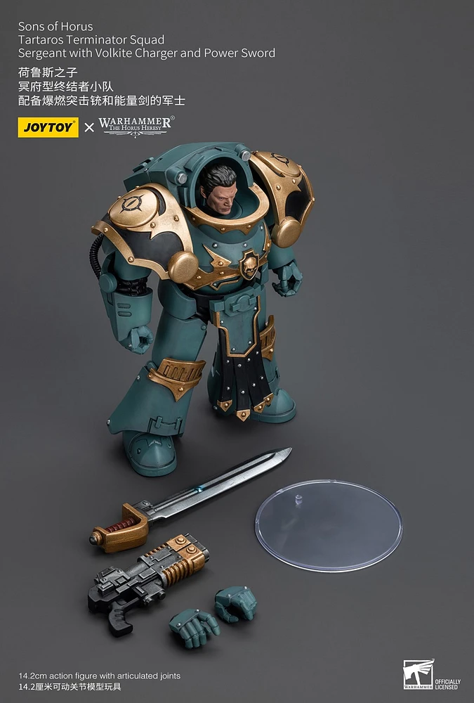Warhammer 40K Sons of Horus MKVI Tactical Squad Sergeant Figure 