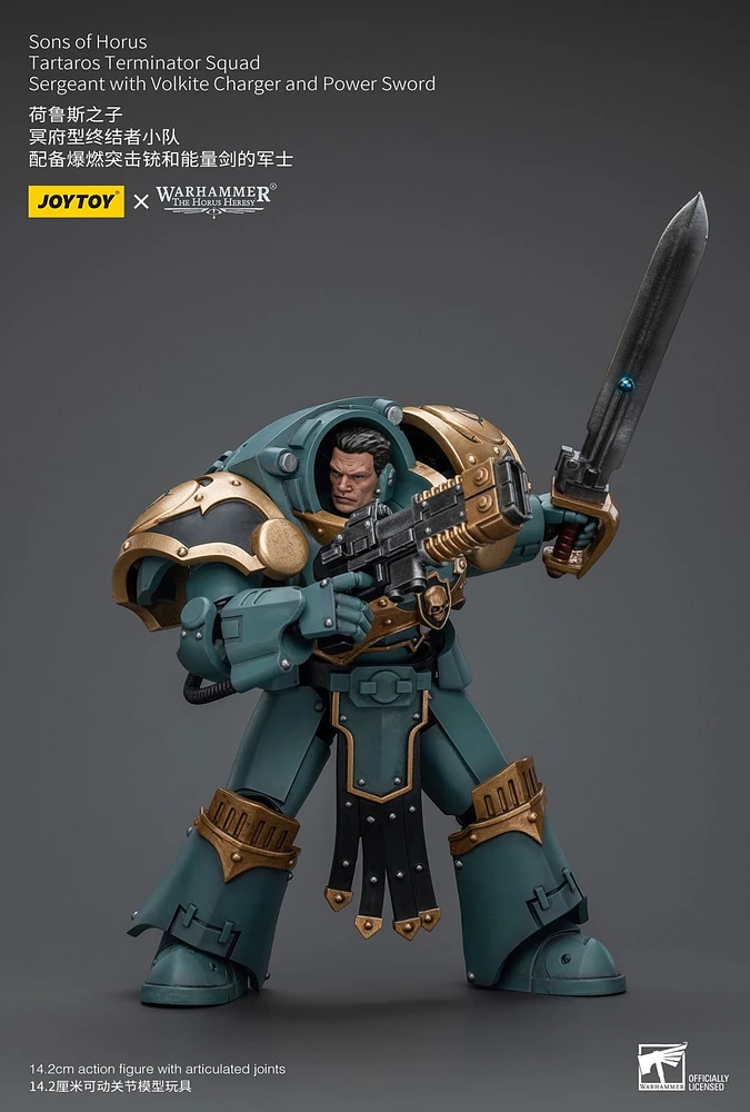 Warhammer 40K Sons of Horus MKVI Tactical Squad Sergeant Figure 