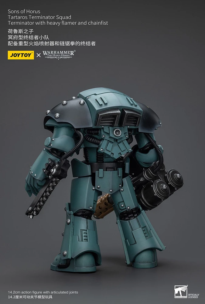 Warhammer 40K Sons of Horus Tartaros Terminator with Chainfist Figure 