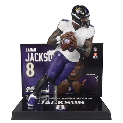 NFL Posed 7-Inch Figure-Lamar Jackson (Baltimore Ravens) 