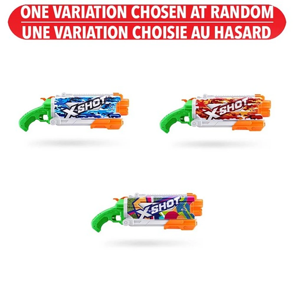 X-Shot Water Fast-Fill Skins Pump Action Water Blaster (Assortment) – One Variation Chosen at Random