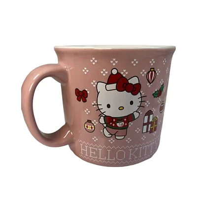 Hello Kitty Pink Holiday Mug 