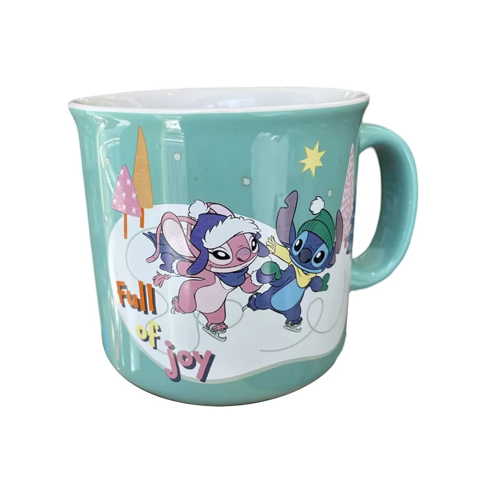 Stitch Full of Joy Camper Mug 