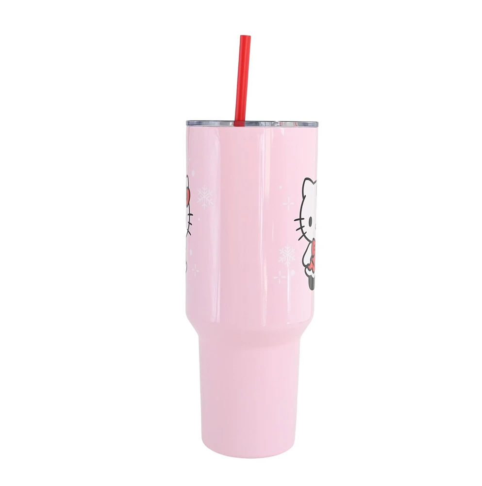 Gobelet en acier inoxydable avec robe de Noël Hello Kitty 