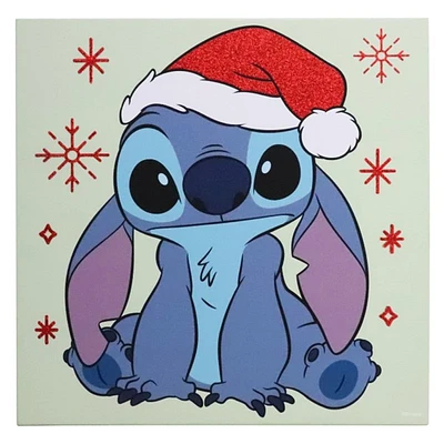 Stitch Santa Hat Wall Art 