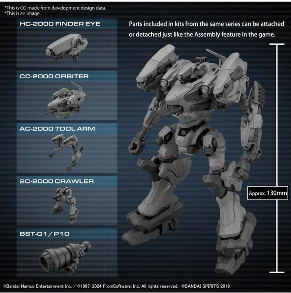 Bandai Hobby 30mm Armored Core ? Fires of Rubicon Rad Cc-2000 Orbiter 