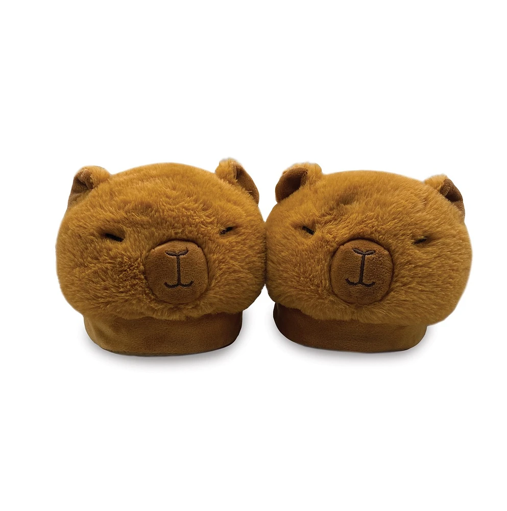 Pantoufles en peluche Capybara - Taille unique 