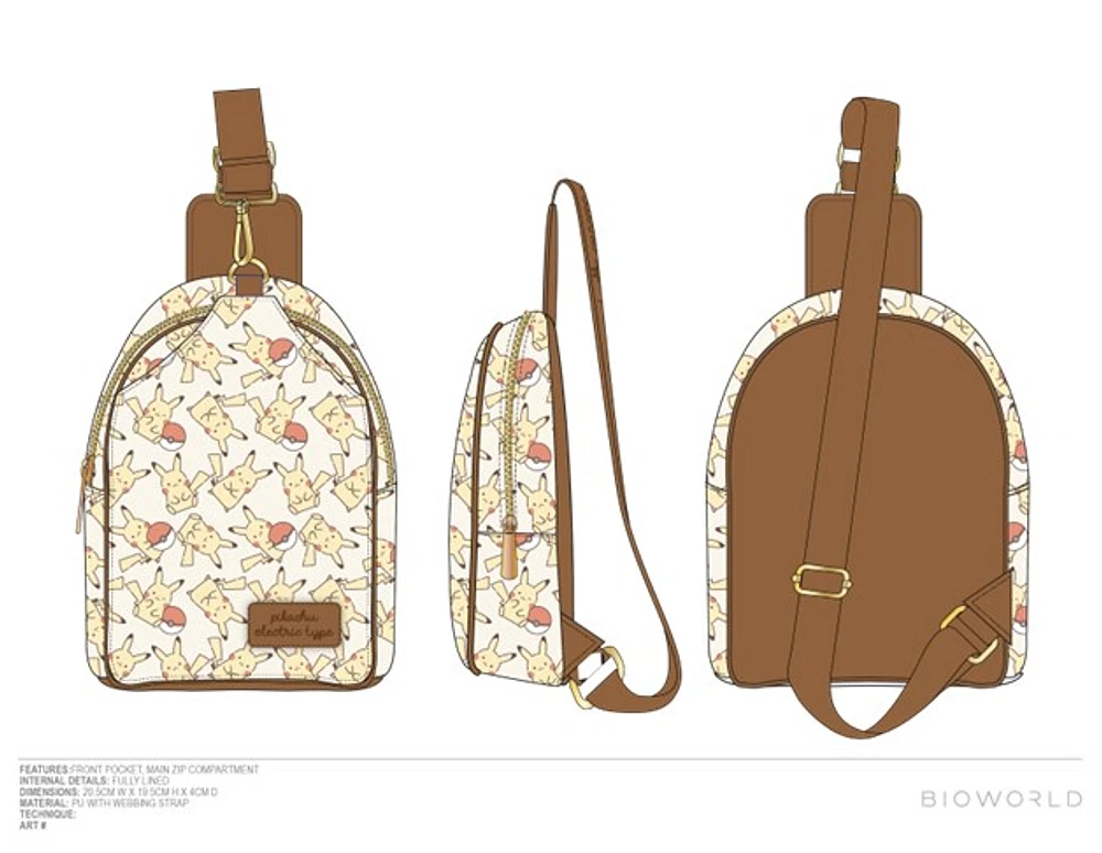 Pokémon : Sac bandoulière Pikachu