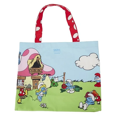 Loungefly : Sac fourre-tout en toile Schtroumpfs 