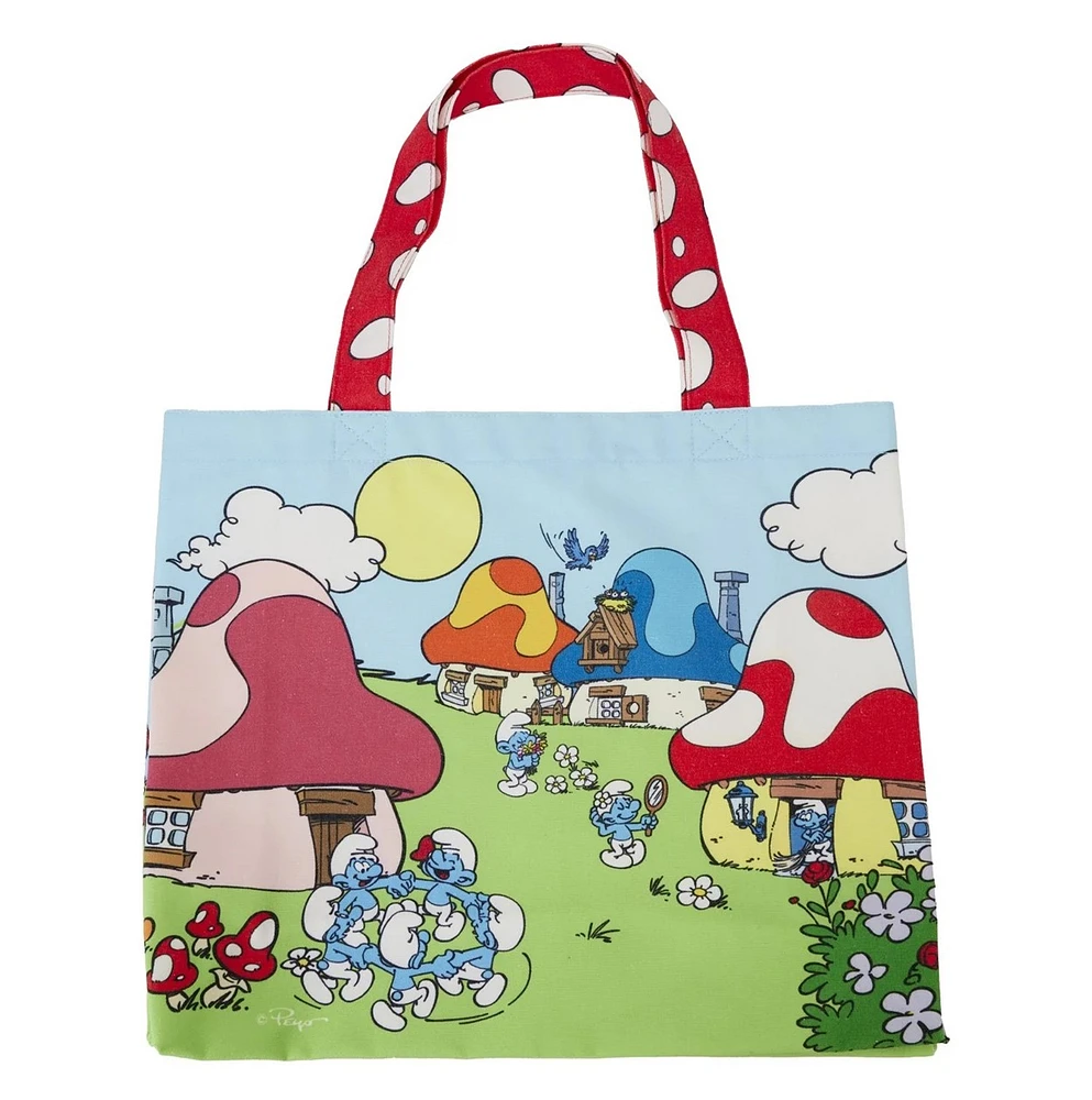 Loungefly : Sac fourre-tout en toile Schtroumpfs 
