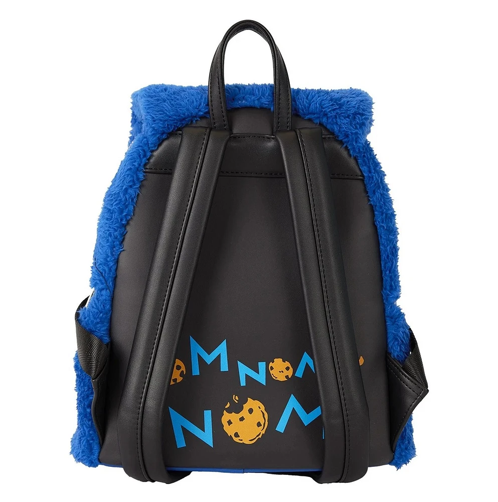 Loungefly : Mini sac à dos en peluche Cookie Monster 