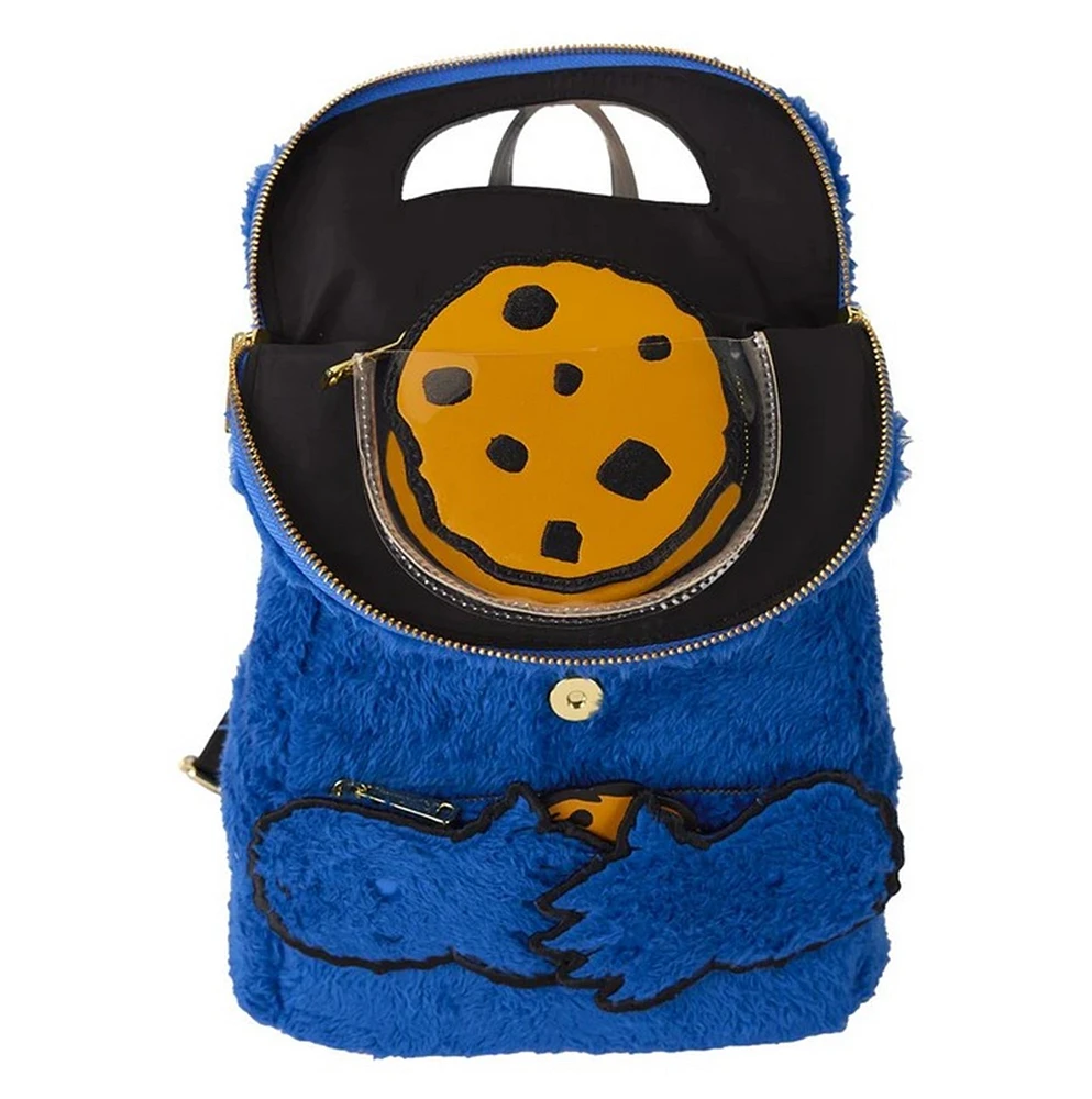 Loungefly : Mini sac à dos en peluche Cookie Monster 