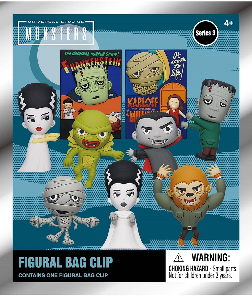 Universal Monsters Monogram 3D Bag Clip – One Variation Chosen at Random
