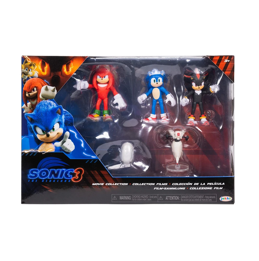 Sonic 3 Movie - Pack multiple de figurines 2,5 pouces Wave 1 