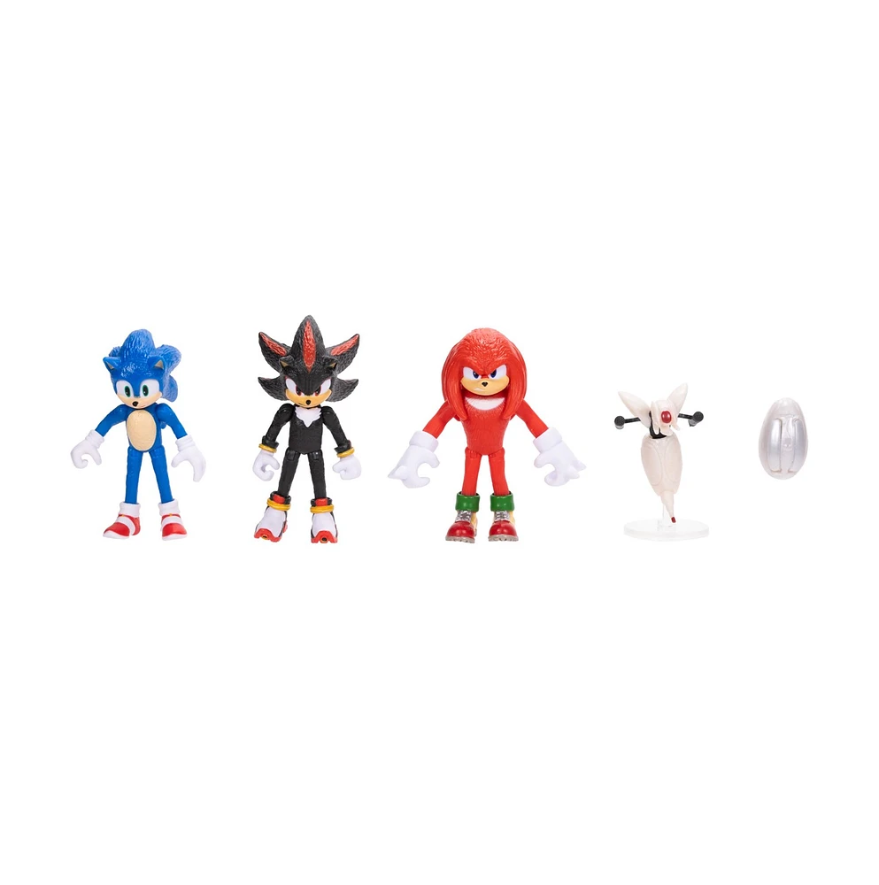 Sonic 3 Movie - Pack multiple de figurines 2,5 pouces Wave 1 