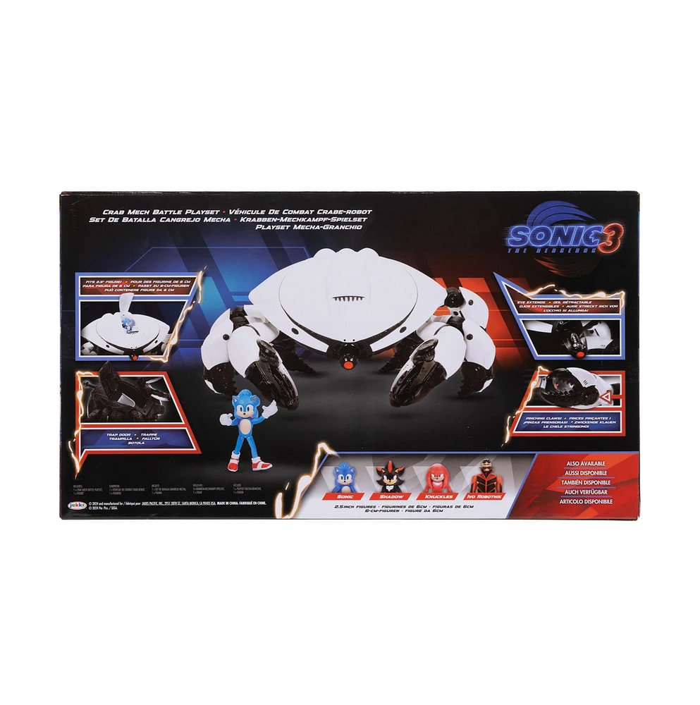 Sonic 3 Movie - Coffret de combat Crabe Mech 