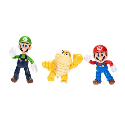 Super Mario 4" Figures 3 pack 