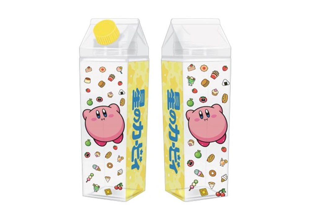 Bouteille d'eau en carton de lait jaune Kirby