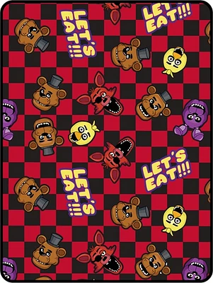 Five Nights at Freddys Checkered Blanket 