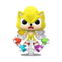 POP! Sonic the Hedgehog Super Sonic with Emeralds Flocked 