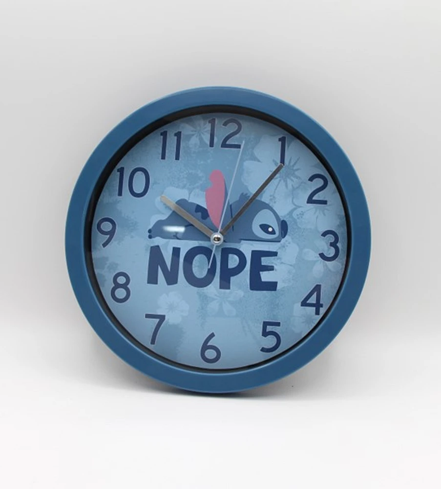 Horloge murale 10 po Stitch Nope