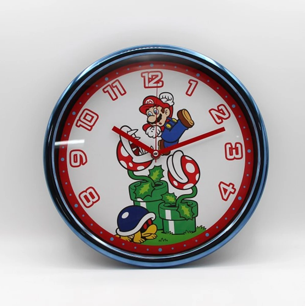 Super Mario & Piranha Plant 12" Wall Clock 