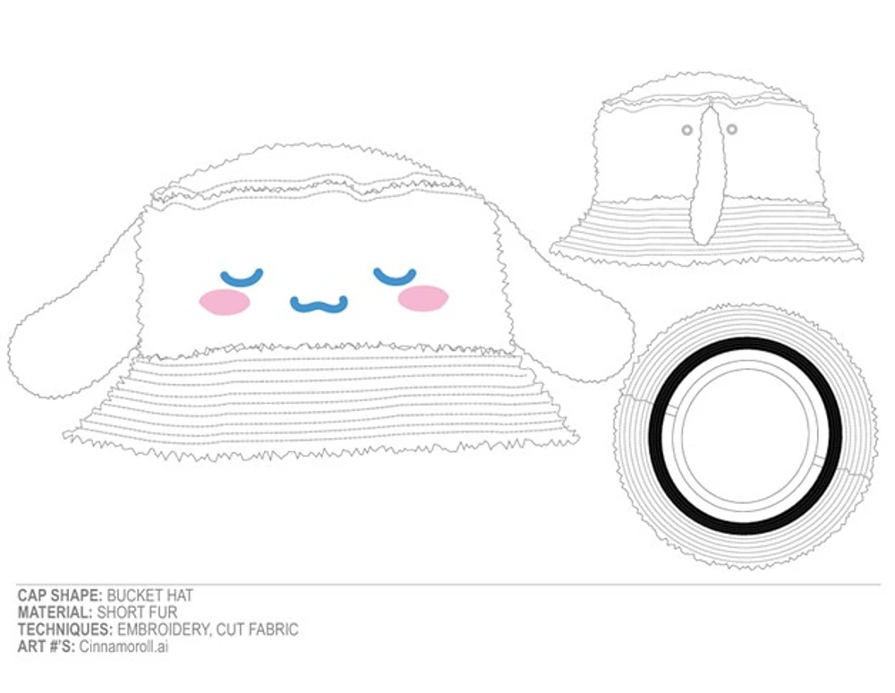 Cinnamoroll Fur Bucket Hat