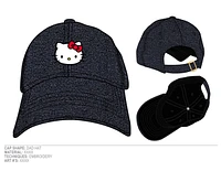 Hello Kitty Black Sherpa Cap 