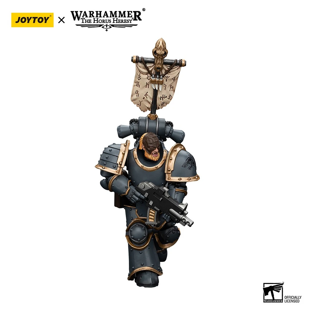 Warhammer The Horus Heresy Space Wolves Grey Slayer Legion Vexilla 1/18 Action Figure 