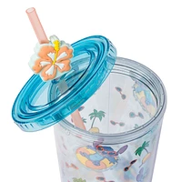 Stitch Ocean Palm Trees Tumbler 