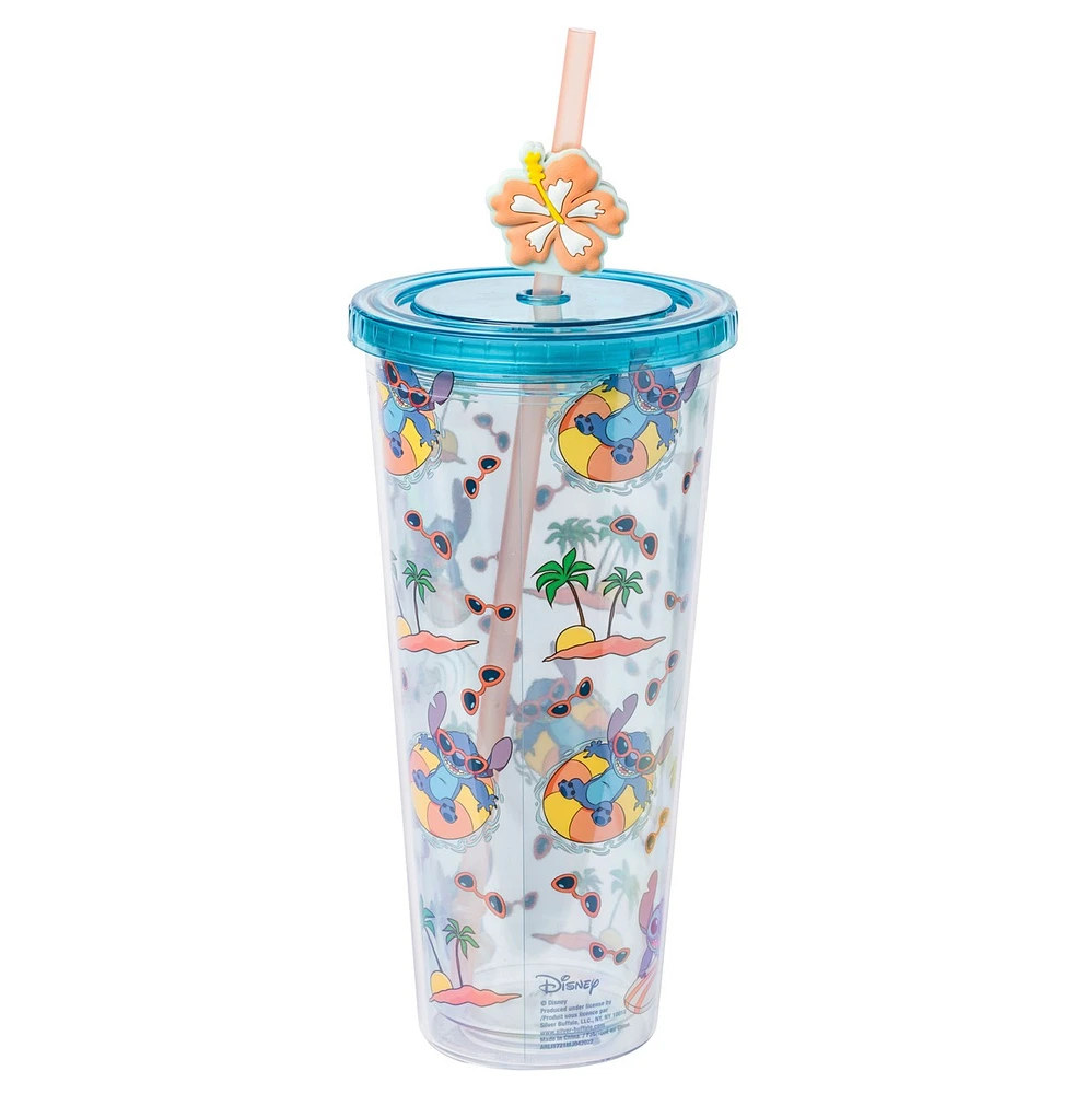 Stitch Ocean Palm Trees Tumbler 