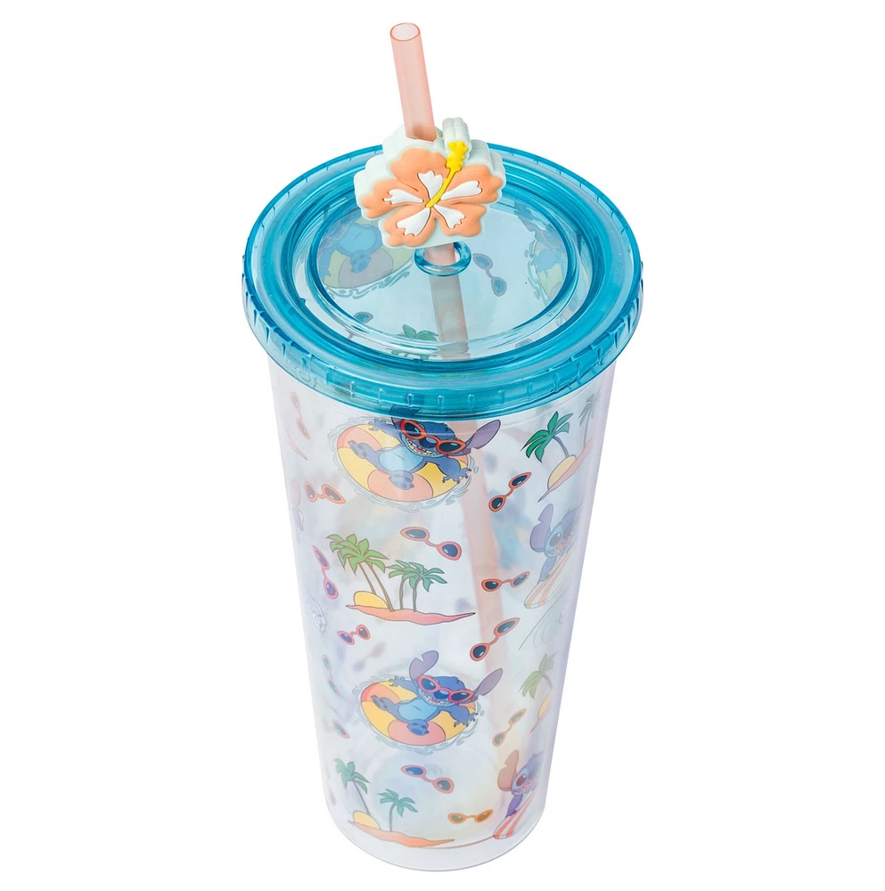 Stitch Ocean Palm Trees Tumbler 