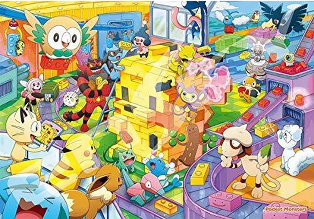 Pokémon PK1000T-02 1000 Piece Let's Make It Together Pikachu Blocks Ensky Puzzle 
